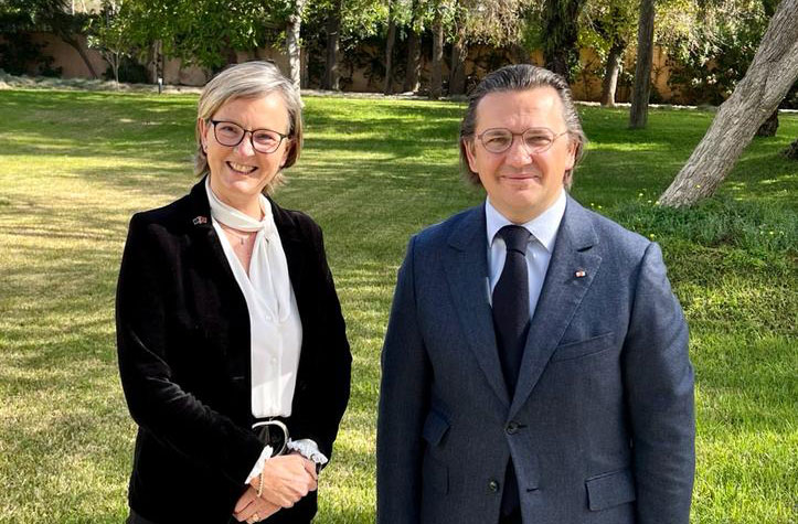 Courtesy visit of H.E. Mrs. Patricia Llombart Cussac, Ambassador of the European Union to the Residence of the Sovereign Order of Malta.