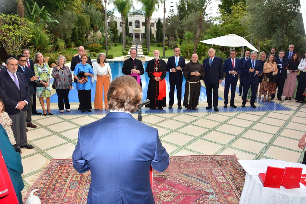 Ceremony of presentation of decorations to the Sisters of the dispensary of the Daughters of Charity of Temara and to Mrs. Silvia Cousteau Diez Hochleitner