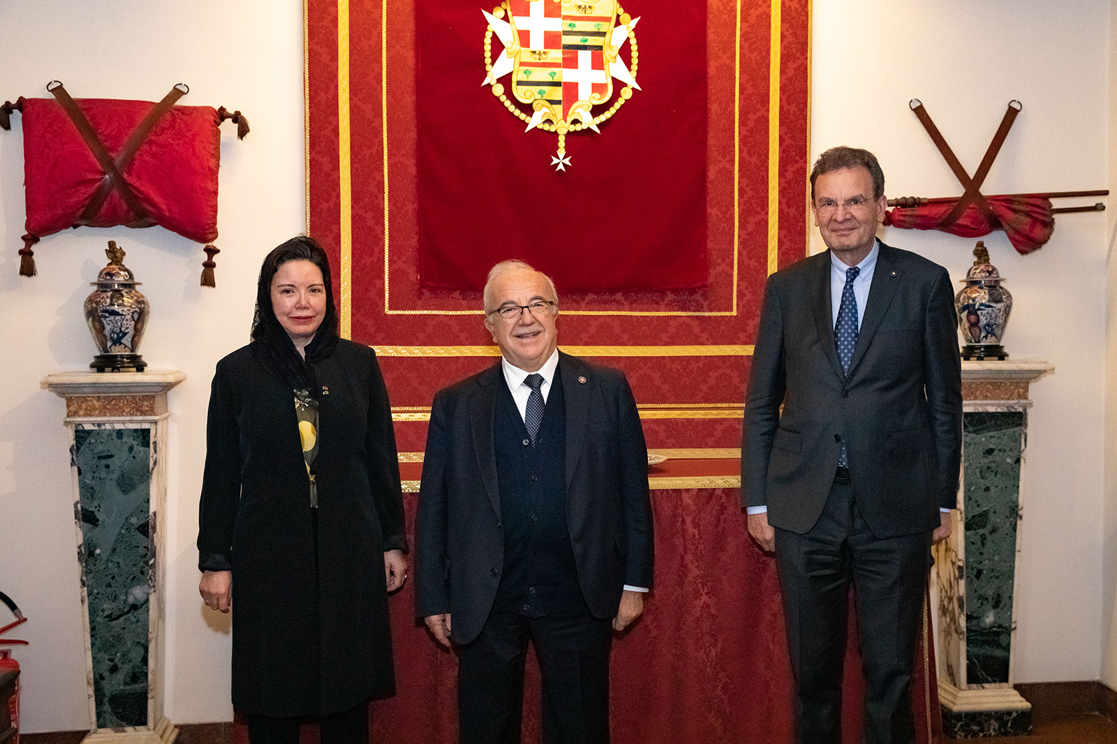 Visite de l’Ambassadeur de Sa Majesté le Roi du Maroc près l’Ordre de Malte au palais Magistral à Rome