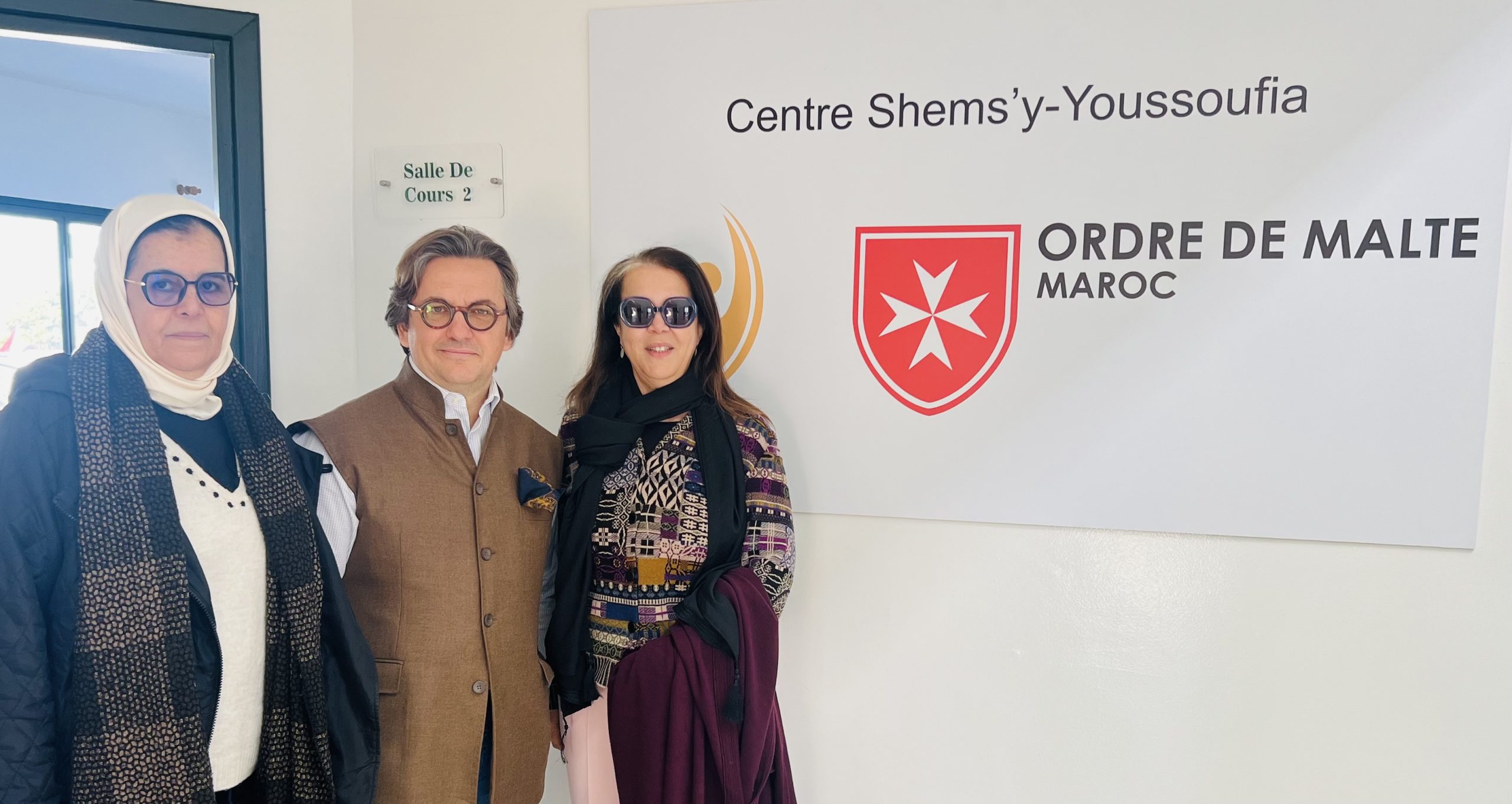 Son Excellence Julien-Vincent Brunie, Ambassadeur visite le centre de formation et de soutien de El Youssoufia