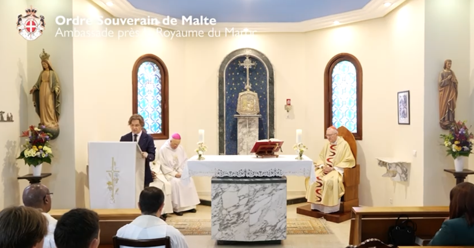 Messe de la Solennité de Saint Jean-Baptiste célébrée à Rabat avec le Cardinal Parolin et le corps diplomatique.